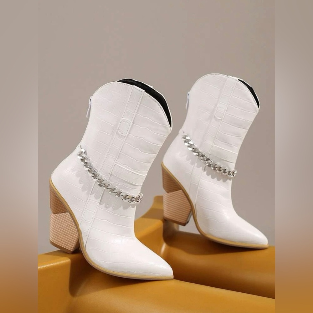 White cowgirl boots